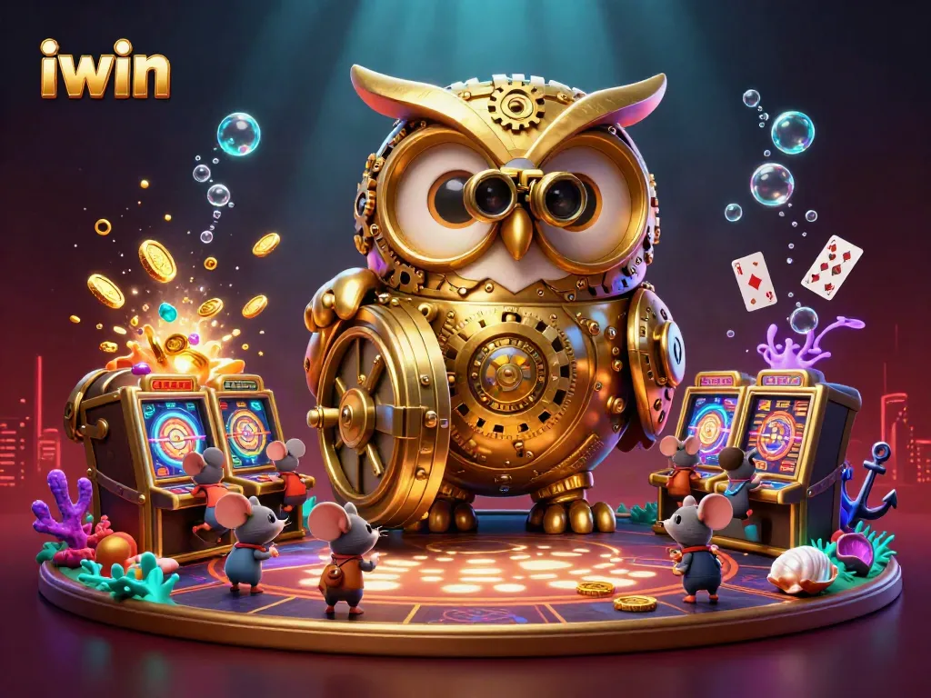 Experience thrilling gameplay at iwin with our vibrant casino scene featuring rich 3D characters.