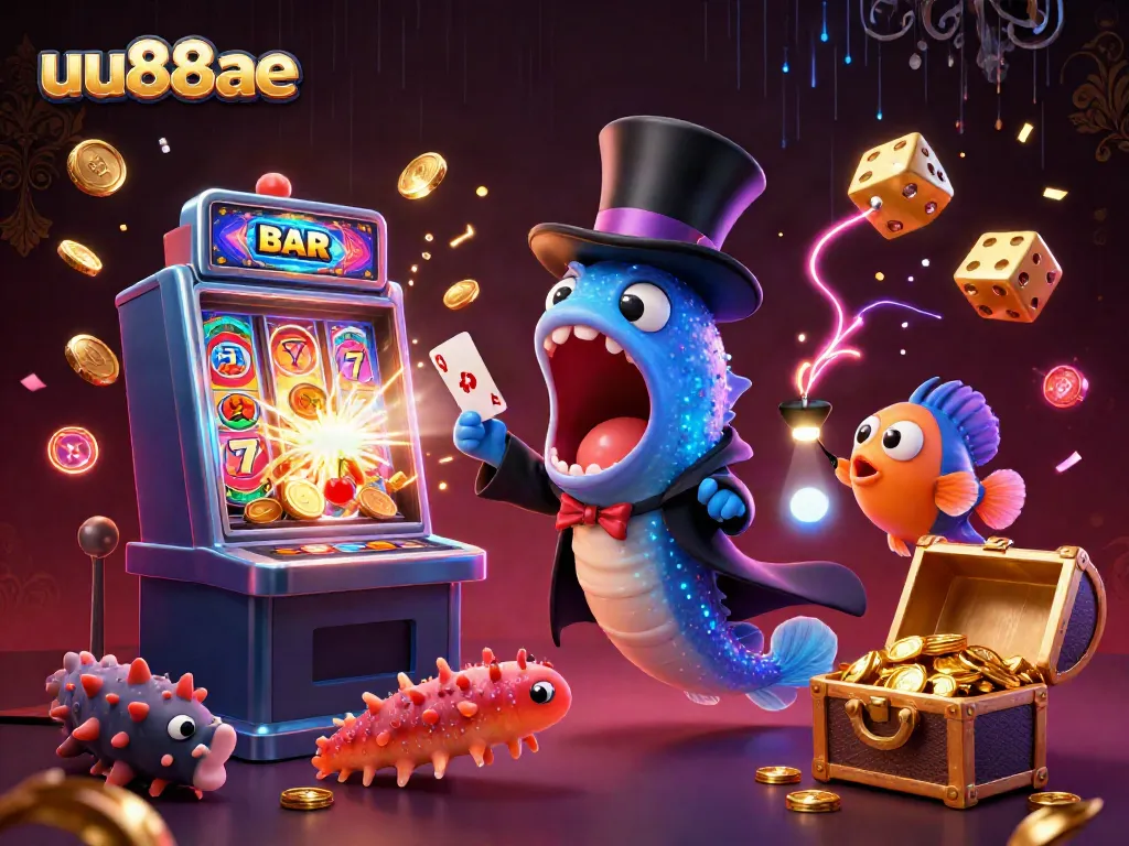 Experience thrilling casino action with uu88ae as deep-sea creatures perform magic amid vibrant jackpot celebrations.