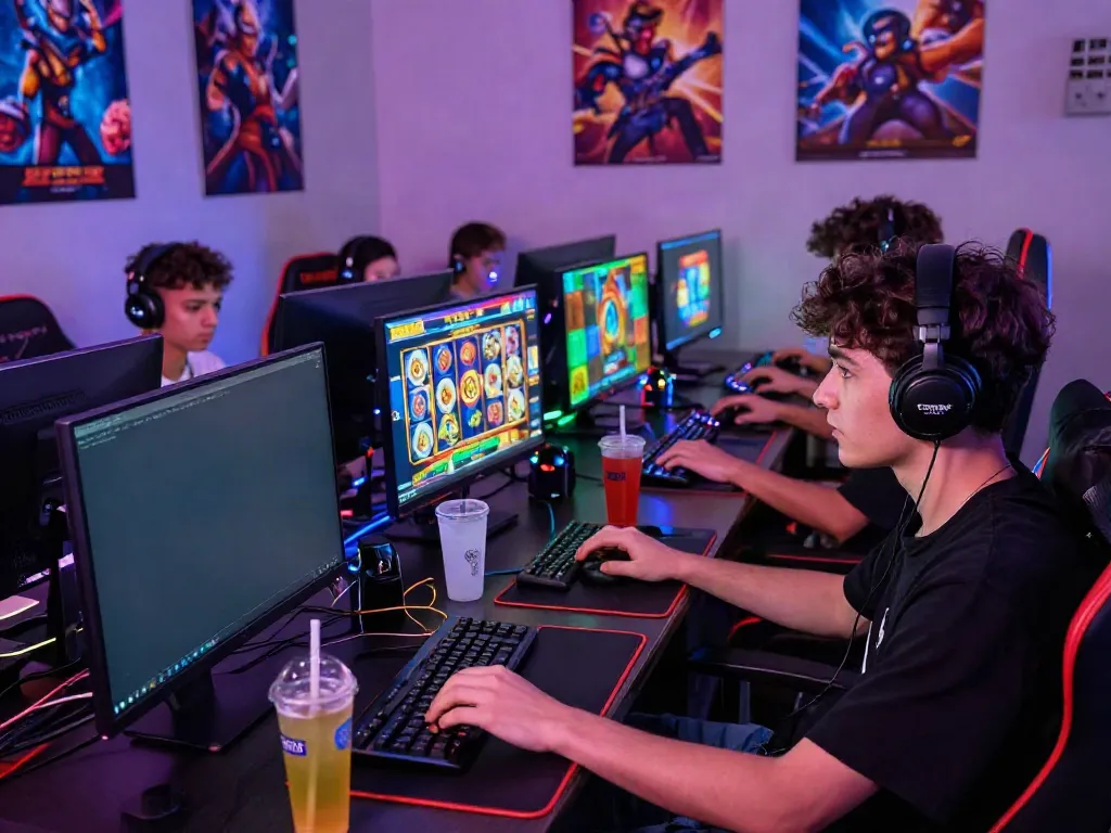 Players enjoying slot88 games on multiple devices in an engaging gaming environment.