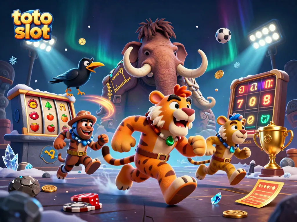 Engage with the thrilling toto slot casino experience featuring animated characters and dynamic game elements.