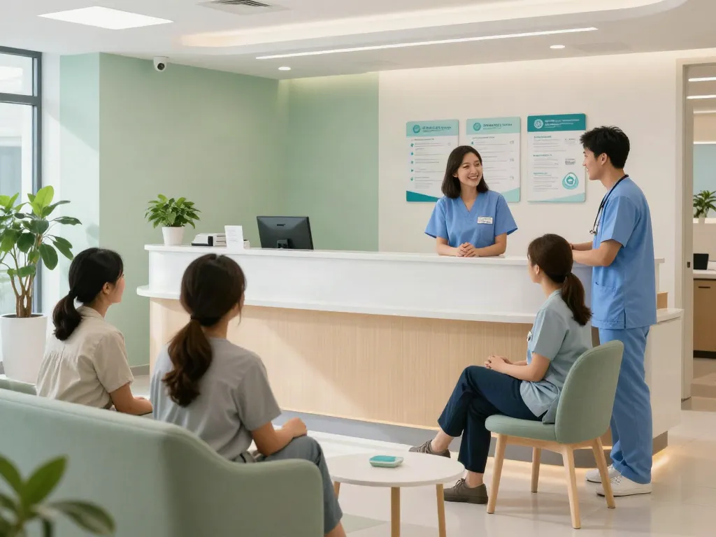 situs gacor healthcare services representation in a modern wellness center for patient care and medical consultation.