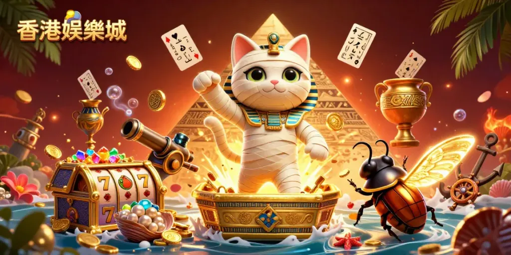 Experience thrilling gameplay at 香港娛樂城 with vibrant scenes of 3D animated characters and casino elements.