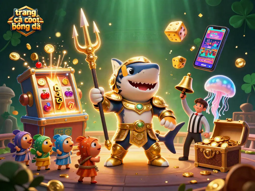 Engage in thrilling high-stakes betting with trang cá cược bóng đá featuring vibrant casino elements and underwater adventure.